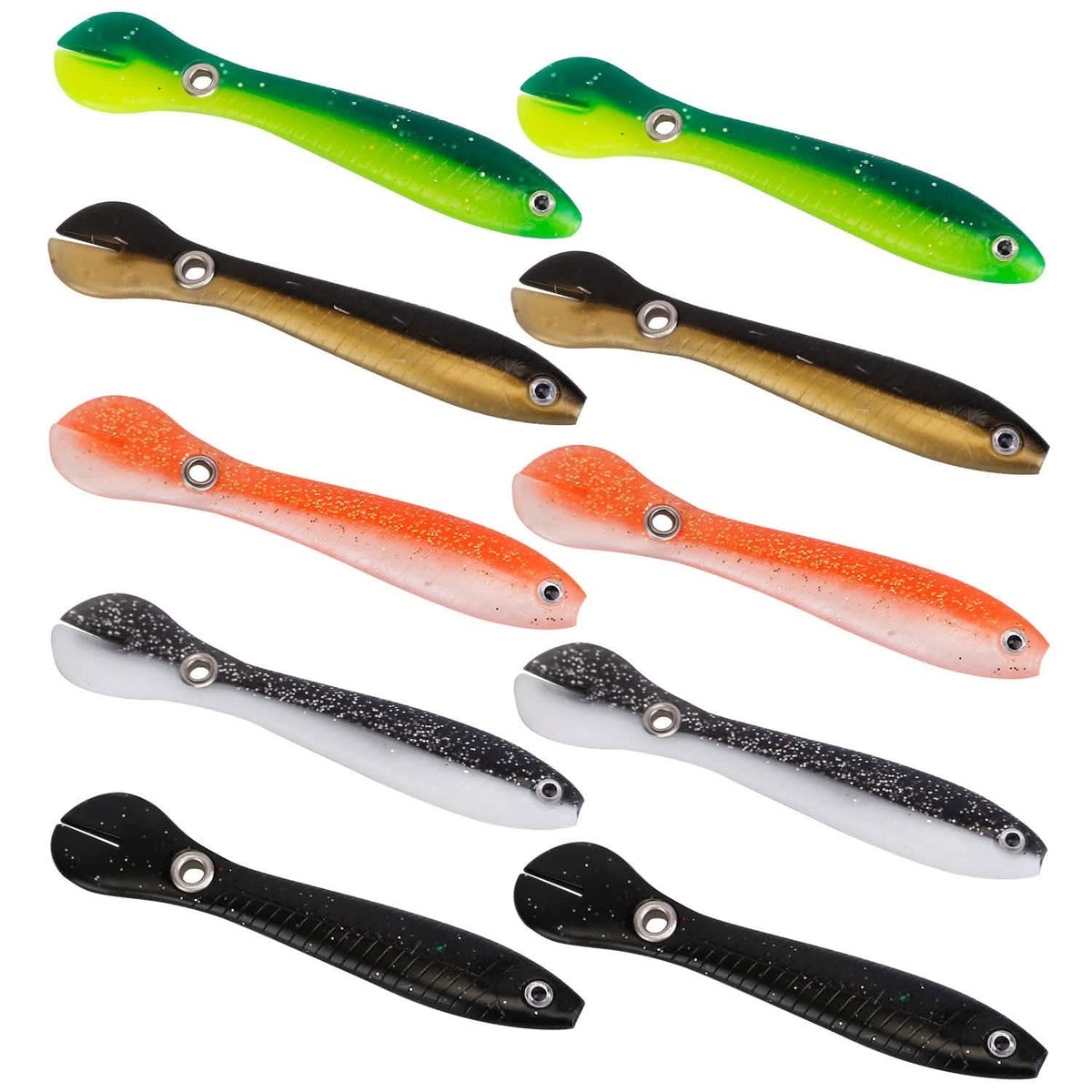 10-Pieces: Realistic Bass Loach Swimming Lure Outdoor Recreation - Tophatter Daily Deals