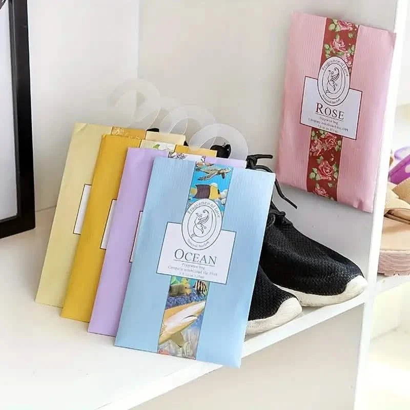 10-Pieces: Scented Sachets For Drawers and Closet Air Freshener Sachets with Home Hanger Storage & Organization - Tophatter Daily Deals