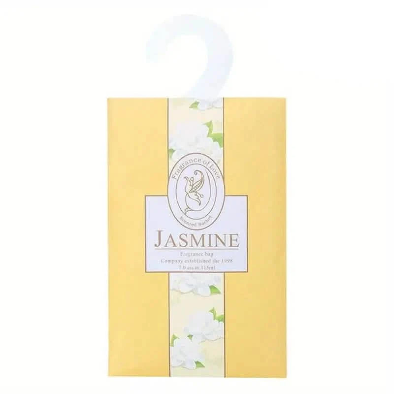 10-Pieces: Scented Sachets For Drawers and Closet Air Freshener Sachets with Home Hanger Jasmine Storage & Organization - Tophatter Daily Deals