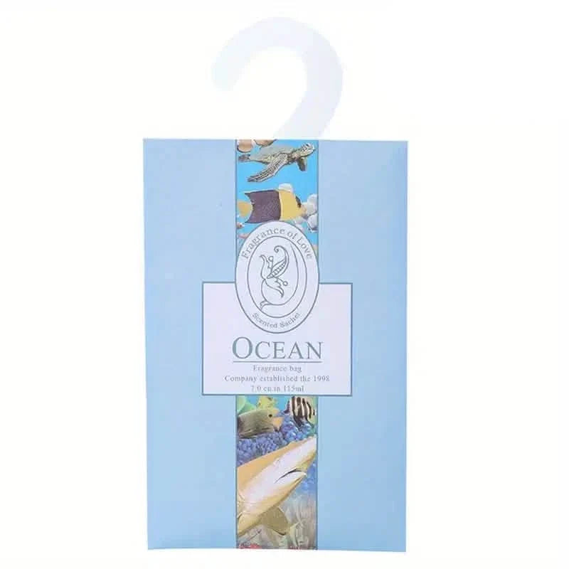 10-Pieces: Scented Sachets For Drawers and Closet Air Freshener Sachets with Home Hanger Ocean Storage & Organization - Tophatter Daily Deals