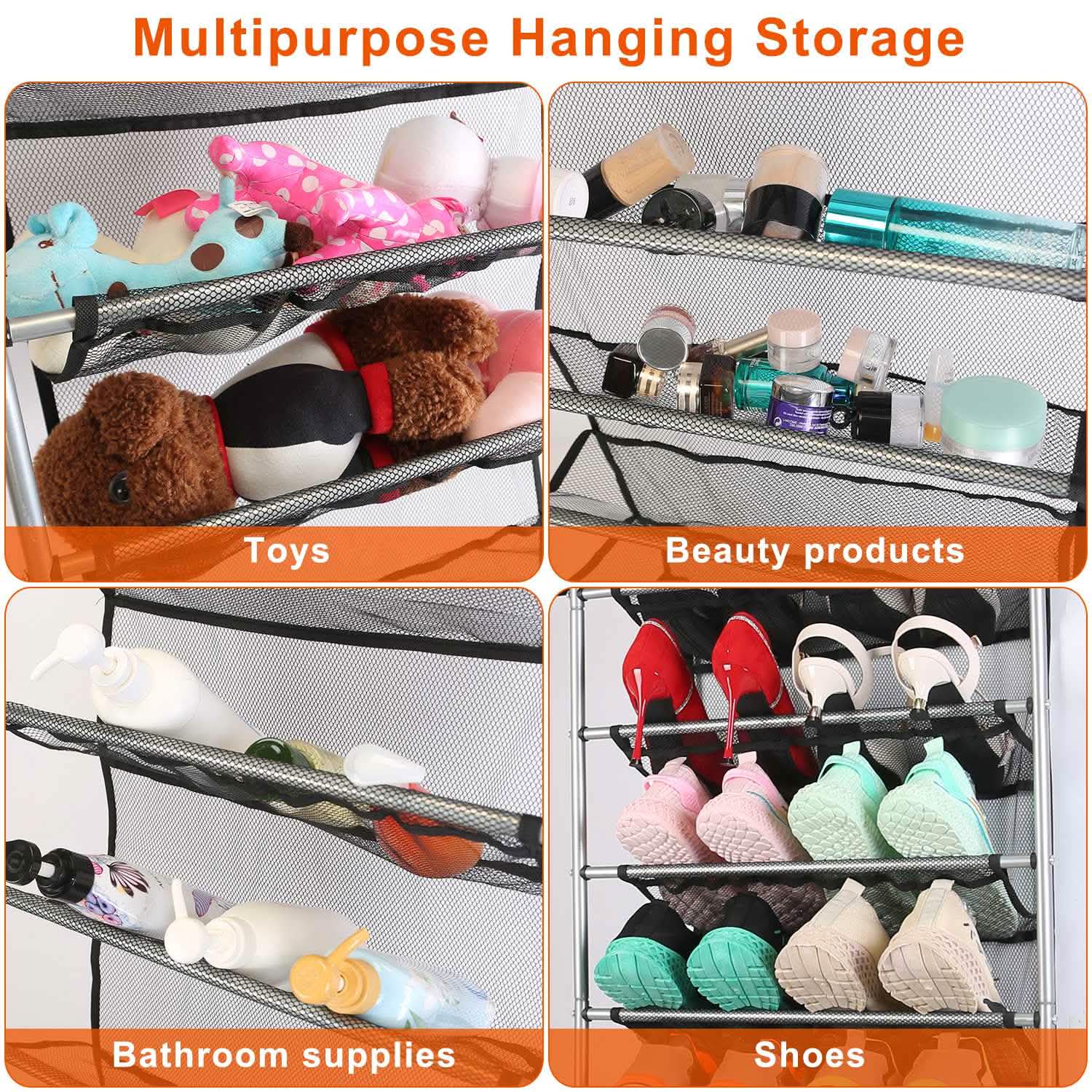 10-Tier Over the Door Shoe Rack Organizer Holder Hanging Storage Shelf Storage & Organization - Tophatter Daily Deals