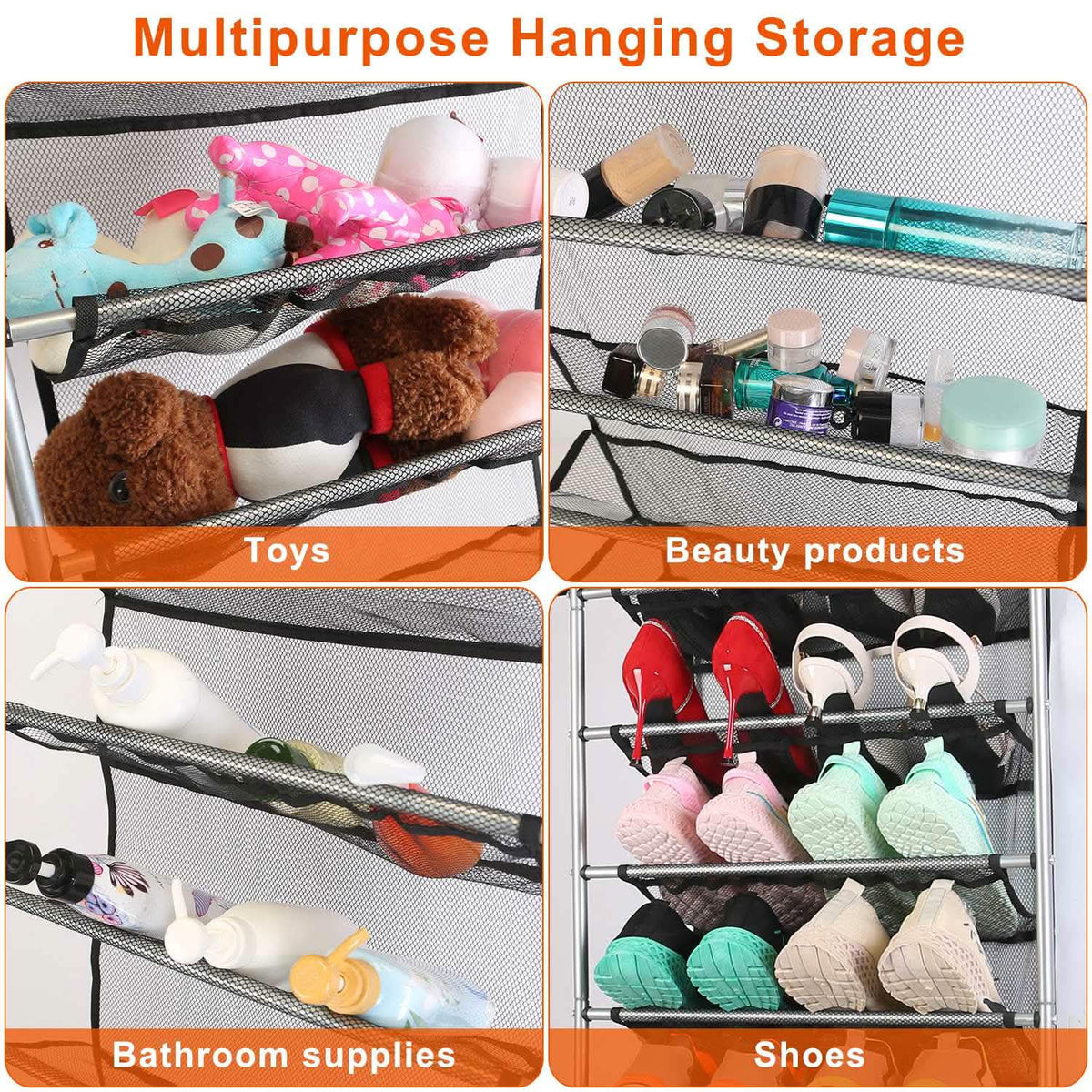 10-Tier Over the Door Shoe Rack Organizer Holder Hanging Storage Shelf Storage & Organization - Tophatter Daily Deals