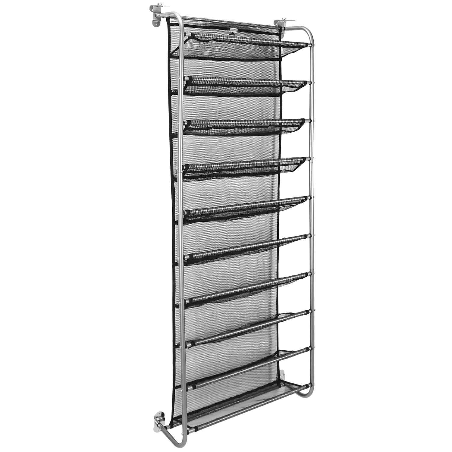 10-Tier Over the Door Shoe Rack Organizer Holder Hanging Storage Shelf Storage & Organization - Tophatter Daily Deals