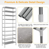 10-Tier Shoe Rack Shelves 27 Pairs Shoes Organizer Storage & Organization - Tophatter Daily Deals
