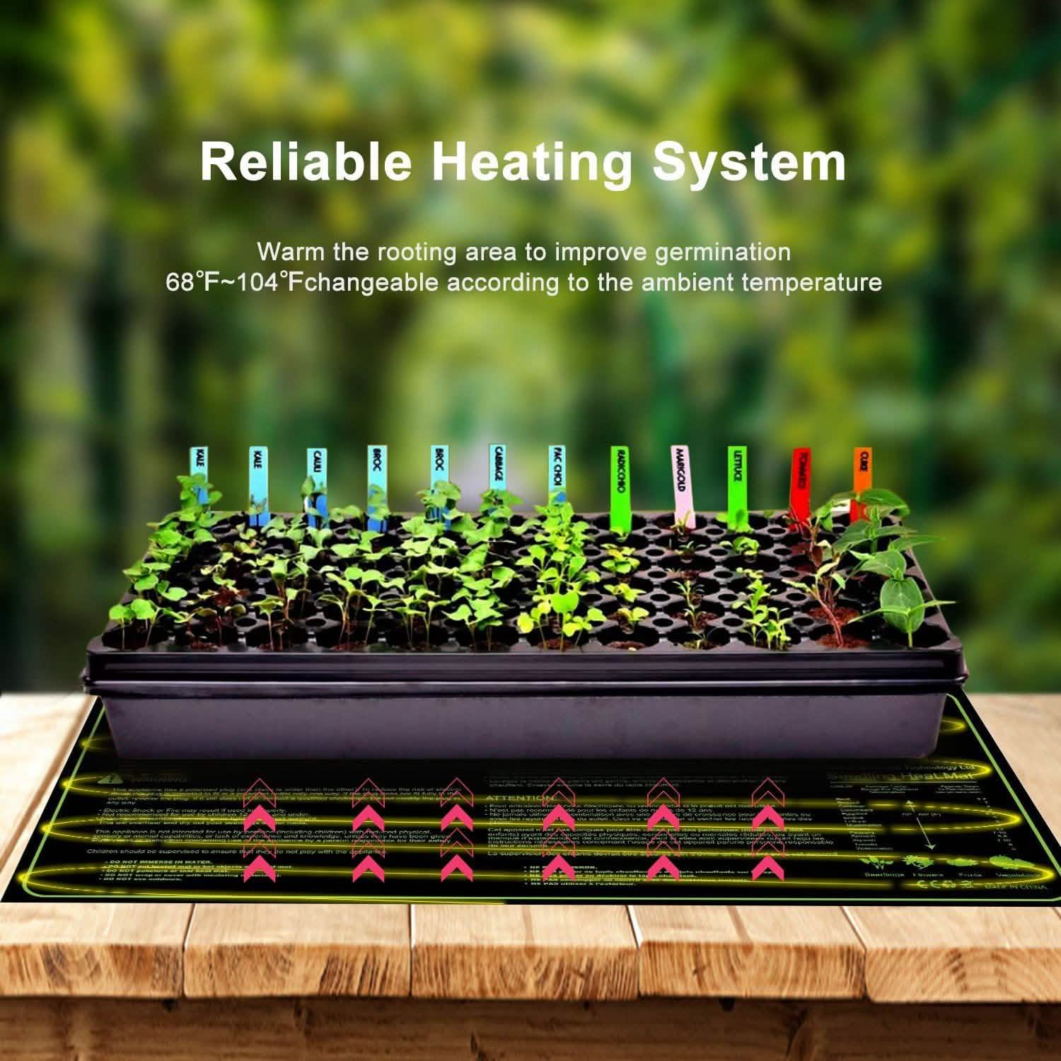 10" x 20" Seedling Heat Mat for Seed Germination Garden & Patio - Tophatter Daily Deals