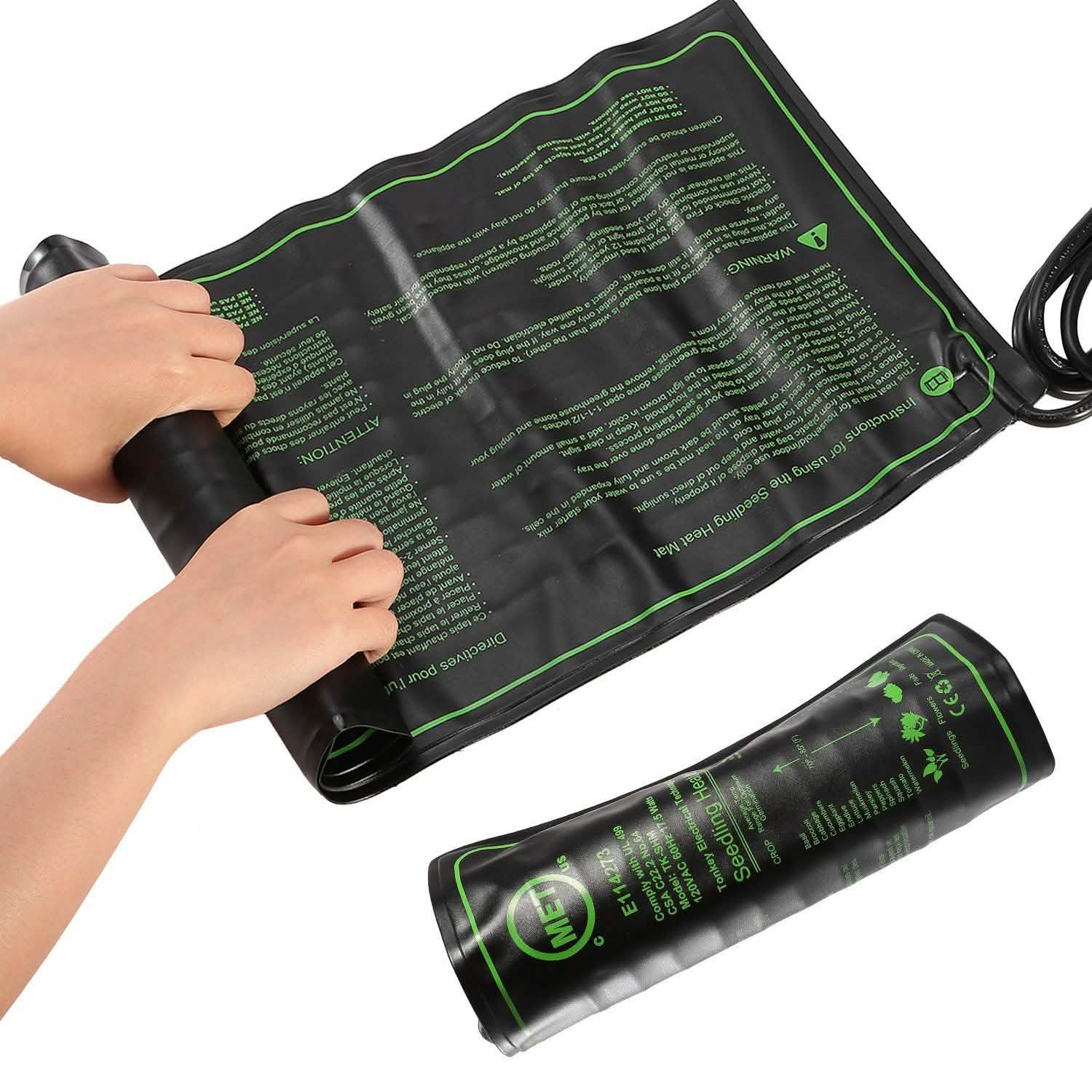 10" x 20" Seedling Heat Mat for Seed Germination Garden & Patio - Tophatter Daily Deals