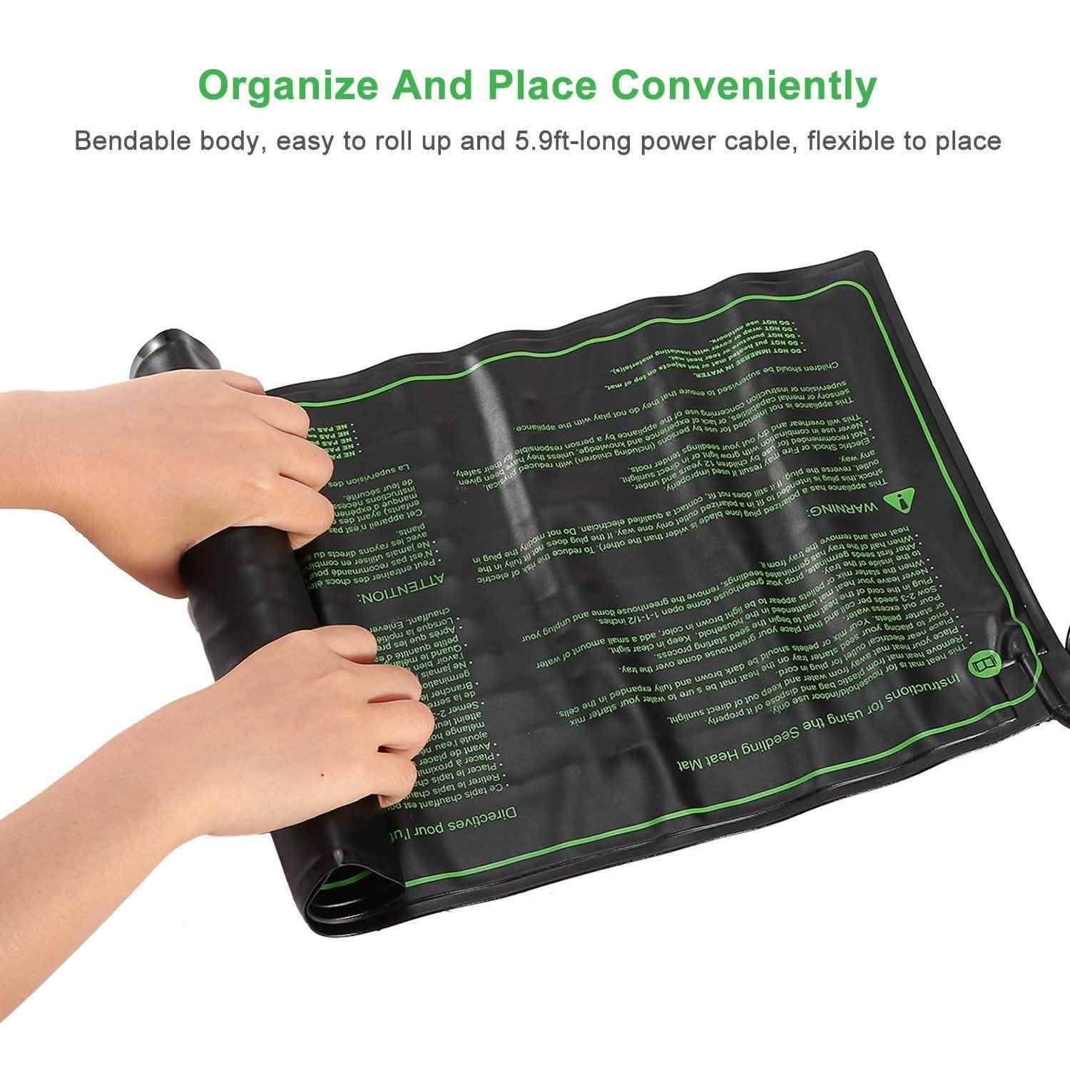 10" x 20" Seedling Heat Mat for Seed Germination Garden & Patio - Tophatter Daily Deals