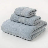 100% Cotton Premium Ring Spun Towel Set Gray Bath - Tophatter Daily Deals