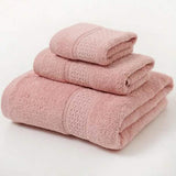 100% Cotton Premium Ring Spun Towel Set Pink Bath - Tophatter Daily Deals