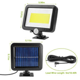 100 LED Solar Powered Wall Lights Outdoor Outdoor Lighting - Tophatter Daily Deals