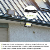 100 LED Solar Powered Wall Lights Outdoor Outdoor Lighting - Tophatter Daily Deals