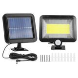 100 LED Solar Powered Wall Lights Outdoor Solar Outdoor Lights - Tophatter Daily Deals