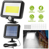 100 LED Solar Powered Wall Lights Outdoor Solar Outdoor Lights - Tophatter Daily Deals
