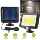 100 LED Solar Powered Wall Lights Outdoor Outdoor Lighting - Tophatter Daily Deals