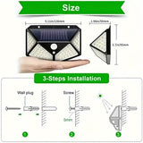 100-LED Solar Rechargeable Outdoor Light Solar Outdoor Lights - Tophatter Daily Deals