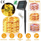 100 LEDs Solar String Lights String & Fairy Lights - Tophatter Daily Deals