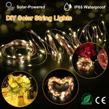 100 LEDs Solar String Lights String & Fairy Lights - Tophatter Daily Deals
