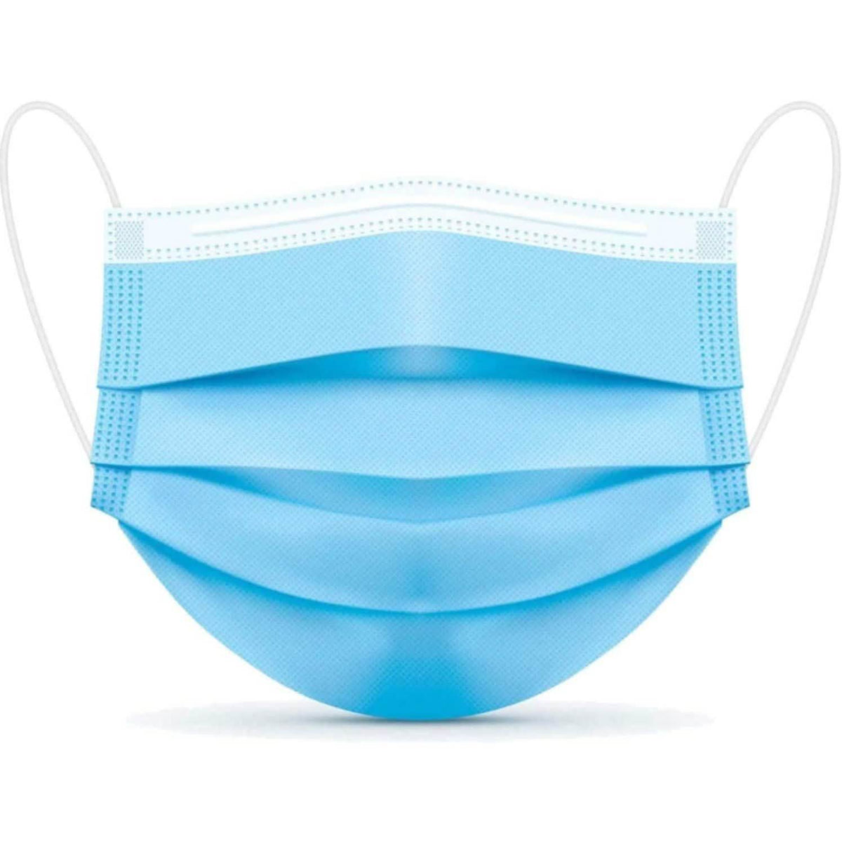 100-Pack: 3 Layer Disposable Protective Face Masks Face Masks & PPE - Tophatter Daily Deals