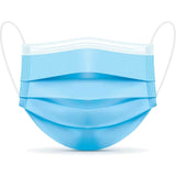 100-Pack: 3 Layer Disposable Protective Face Masks Face Masks & PPE - Tophatter Daily Deals