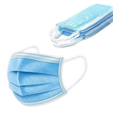 100-Pack: 3 Layer Disposable Protective Face Masks Face Masks & PPE - Tophatter Daily Deals