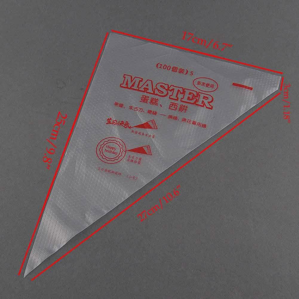 100-Pack: Disposable Cream Pastry Bags Kitchen Tools & Gadgets - Tophatter Daily Deals