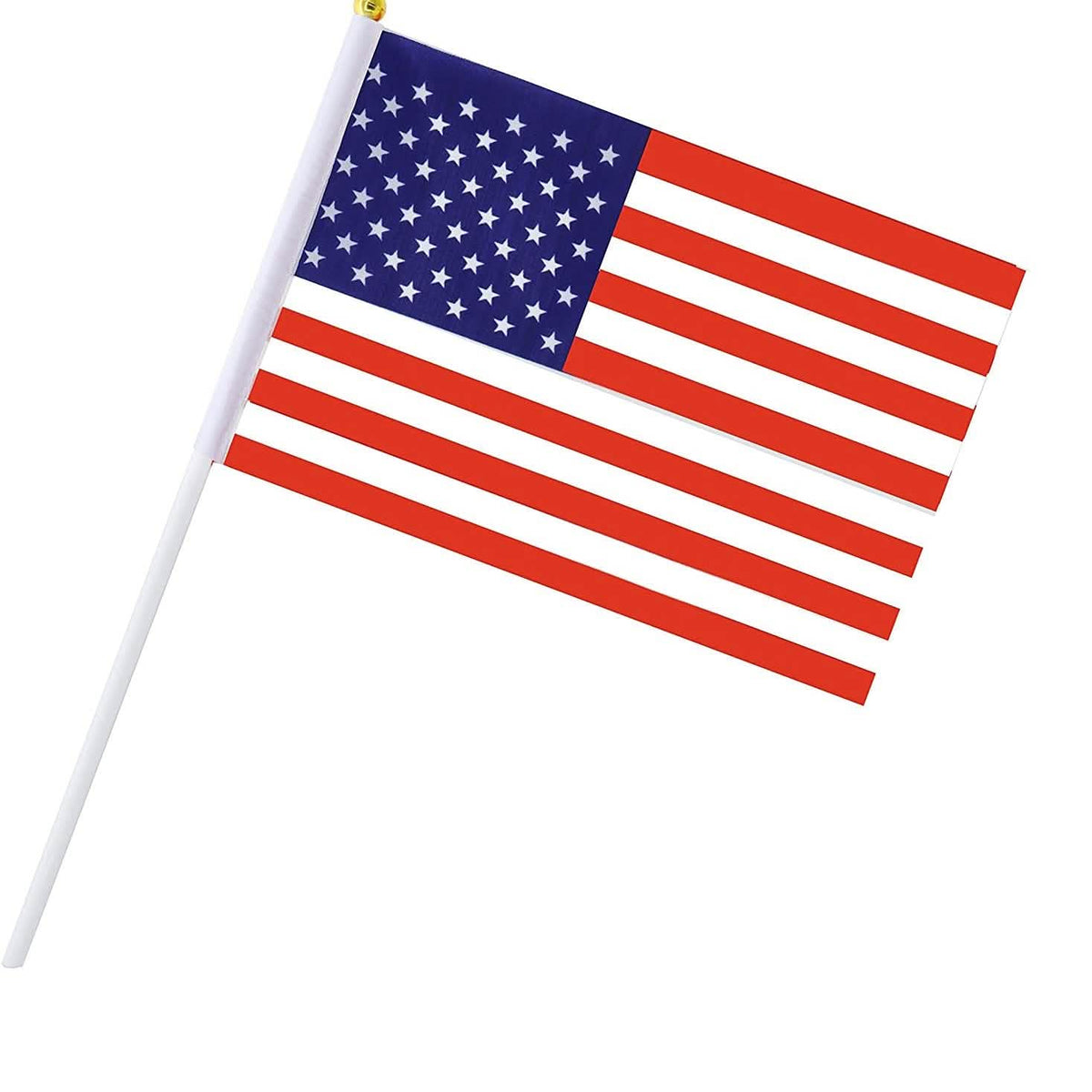 100-Pack: Handheld Small Miniature American Flag Seasonal Decor - Tophatter Daily Deals