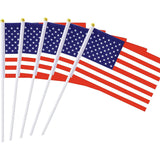 100-Pack: Handheld Small Miniature American Flag Seasonal Decor - Tophatter Daily Deals