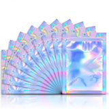 100-Pack: Resealable Holographic Foil Bags 14x20cm Kitchen Storage - Tophatter Daily Deals