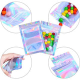 100-Pack: Resealable Holographic Foil Bags Kitchen Storage - Tophatter Daily Deals