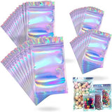 100-Pack: Resealable Holographic Foil Bags Kitchen Storage - Tophatter Daily Deals