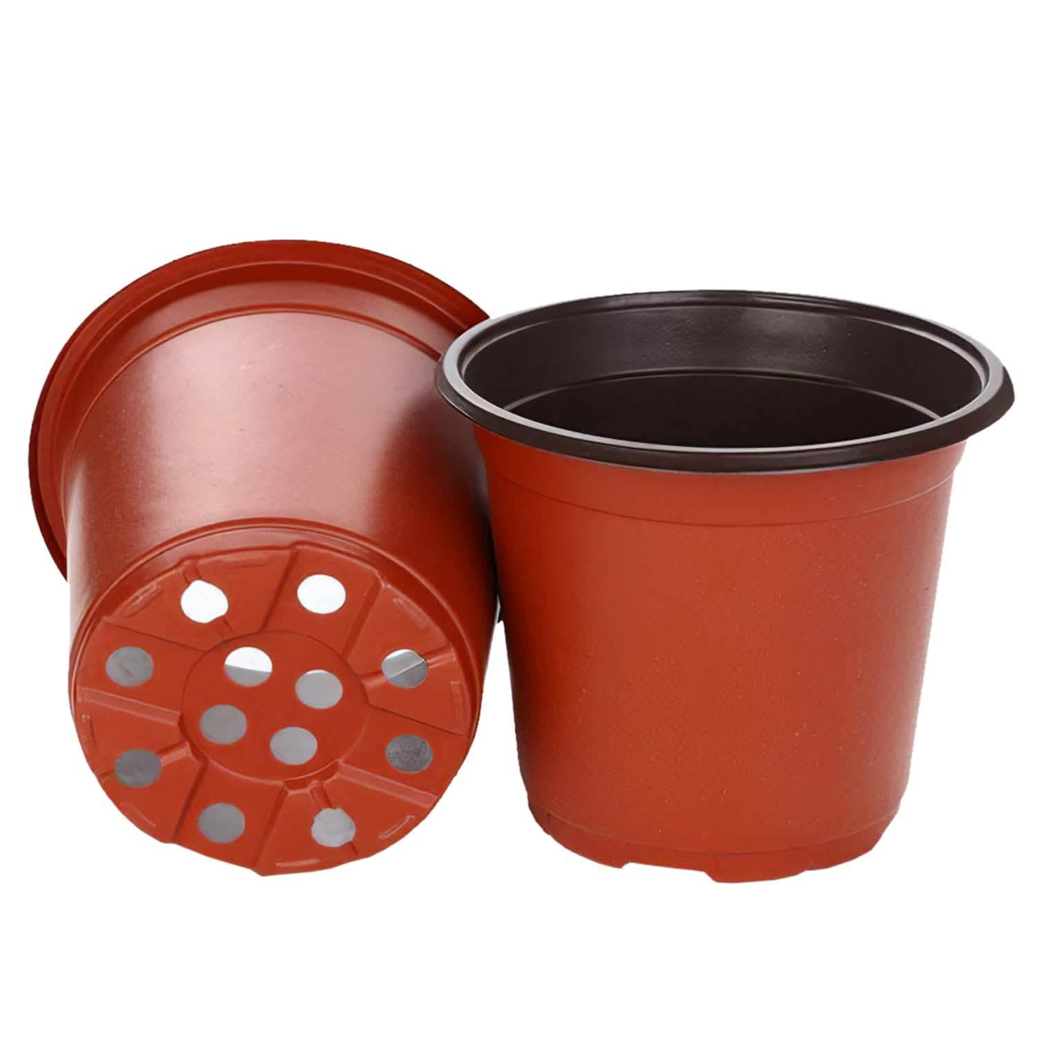 100-Piece: Plastic Plant Nursery Pots Garden & Patio - Tophatter Daily Deals