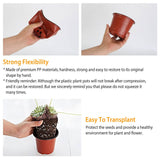 100-Piece: Plastic Plant Nursery Pots Garden & Patio - Tophatter Daily Deals
