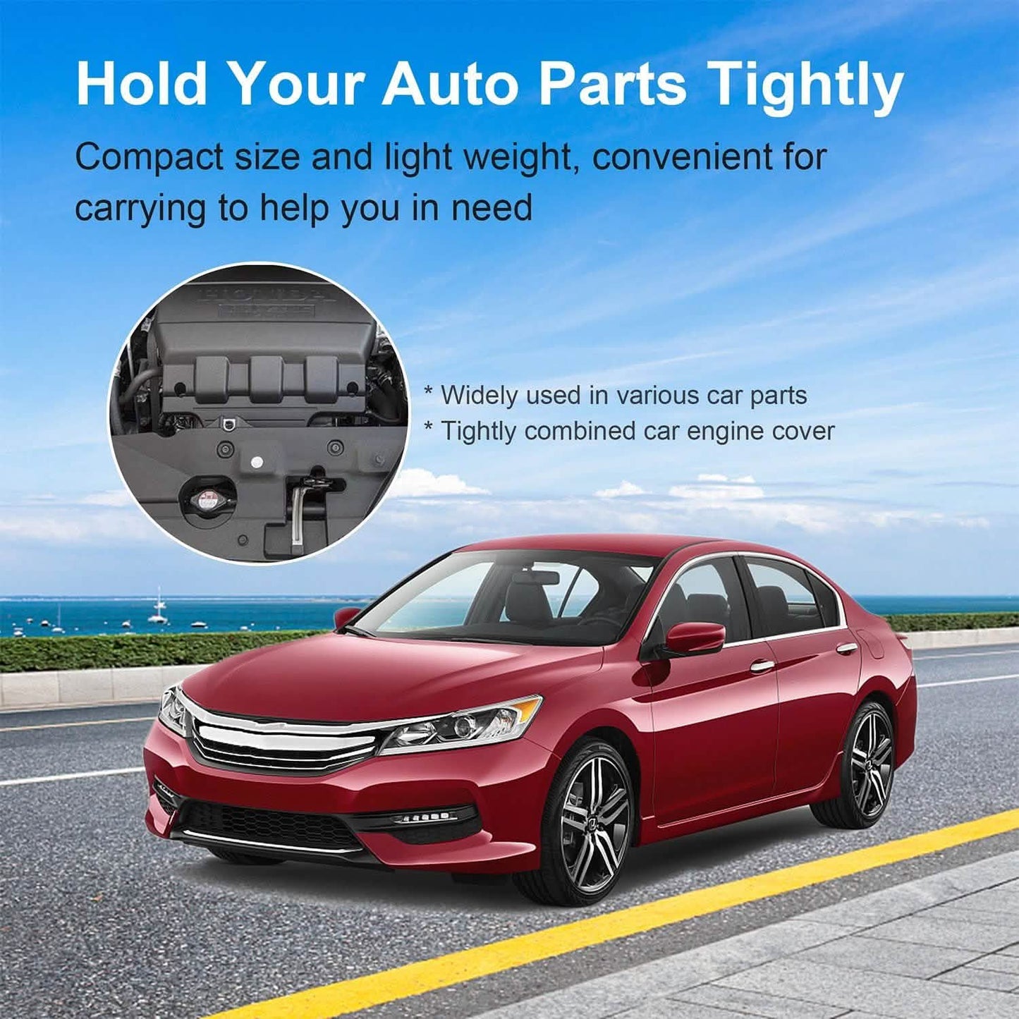 100-Pieces: 10mm Bumper Clip Fastener Rivets Automotive - Tophatter Daily Deals