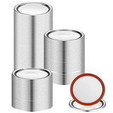 100-Pieces: Regular Mouth Canning Lids Kitchen Storage - Tophatter Daily Deals