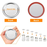 100-Pieces: Regular Mouth Canning Lids Kitchen Storage - Tophatter Daily Deals