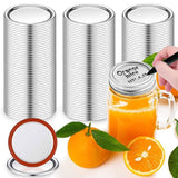 100-Pieces: Regular Mouth Canning Lids Kitchen Storage - Tophatter Daily Deals