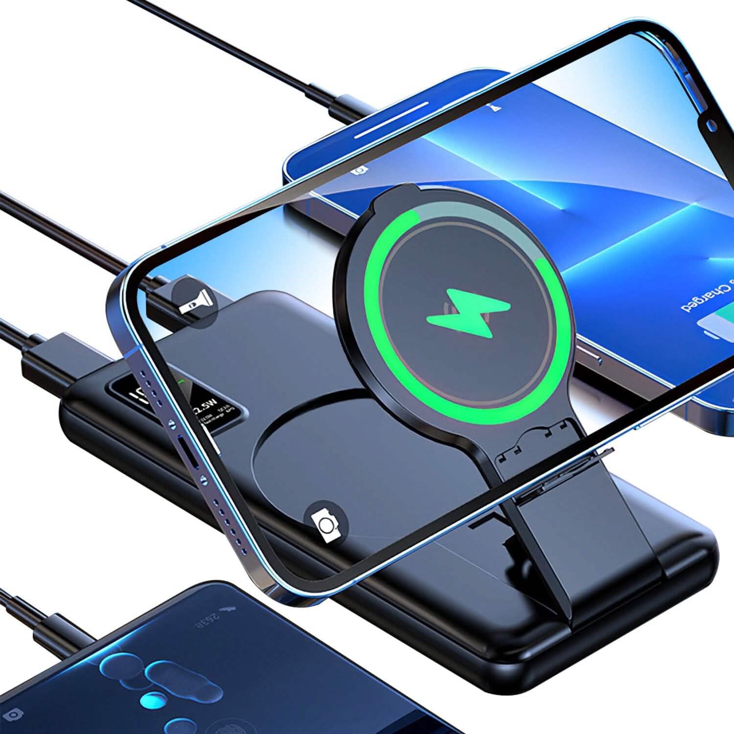 1000 mAh Wireless Foldable Power Bank Mobile Accessories - Tophatter Daily Deals