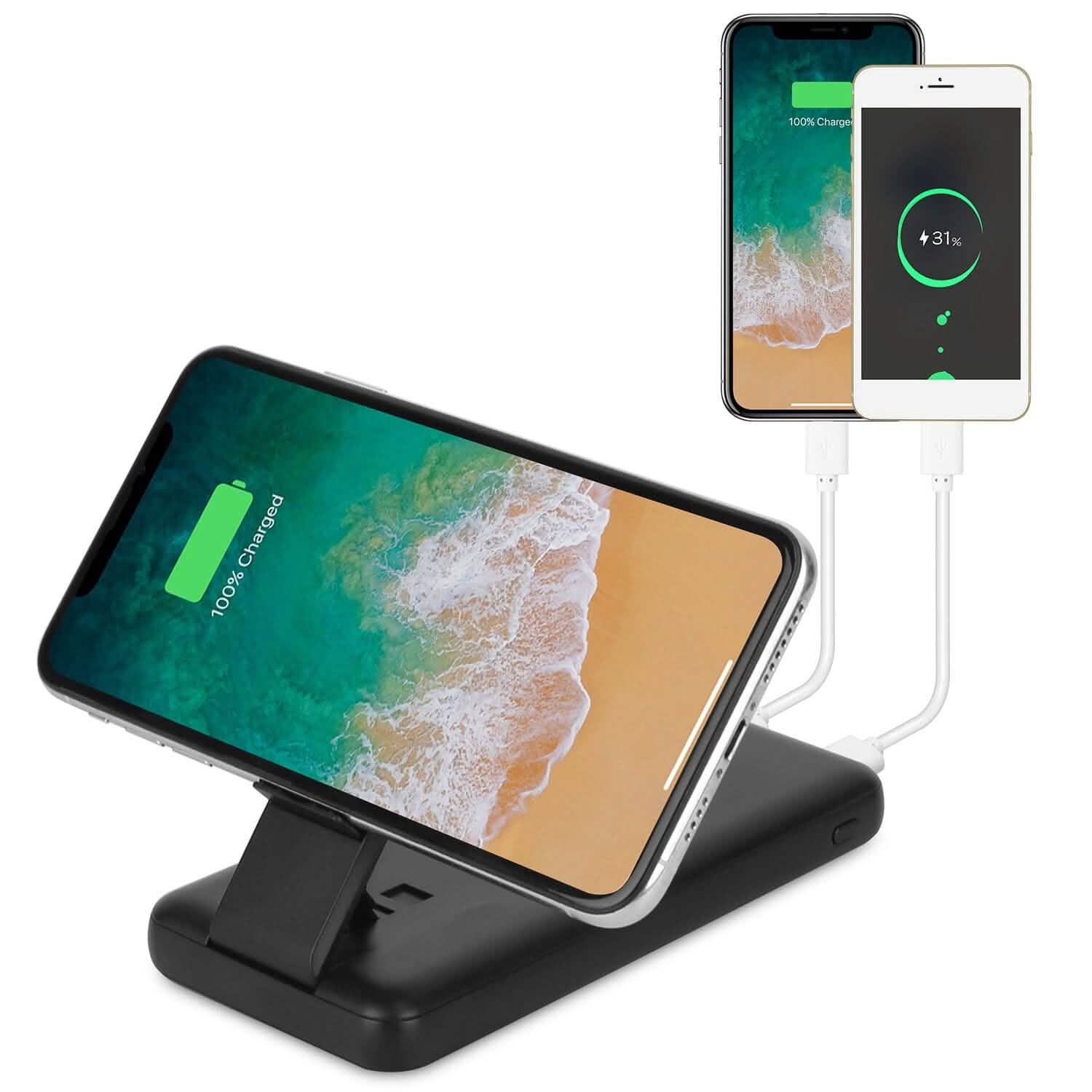 1000 mAh Wireless Foldable Power Bank Mobile Accessories - Tophatter Daily Deals
