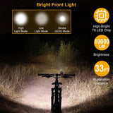 10000LM Bike Headlight USB Rechargeable Outdoor Recreation - Tophatter Daily Deals