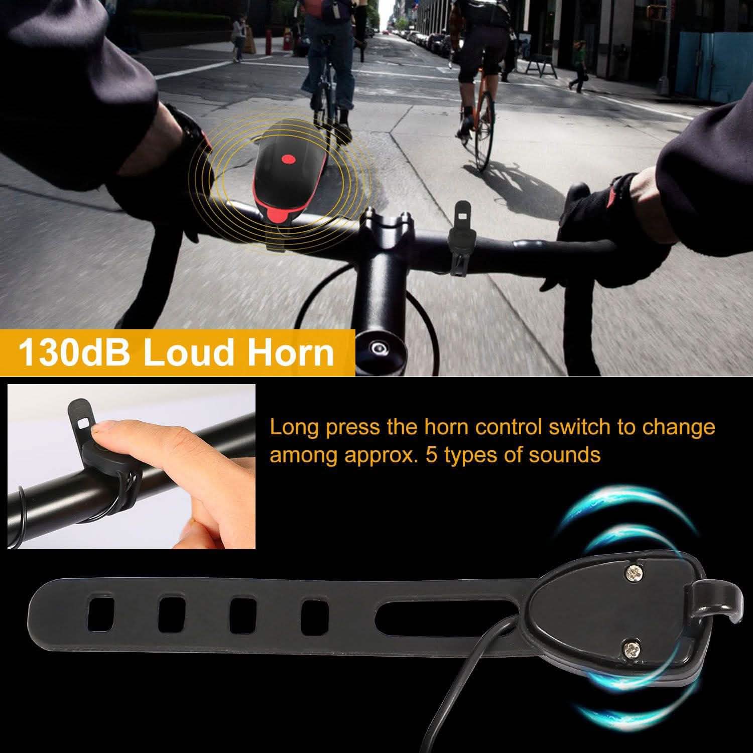 10000LM Bike Headlight USB Rechargeable Outdoor Recreation - Tophatter Daily Deals