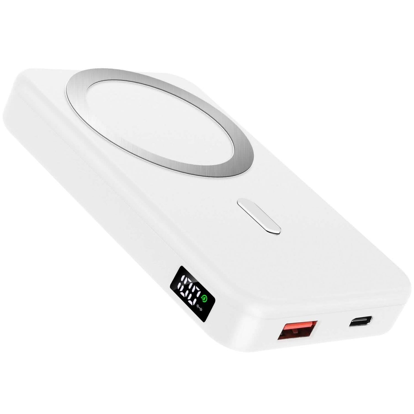 10000mAh Magnetic Wireless Power Bank 22.5W Fast Charging Mobile Accessories - Tophatter Daily Deals