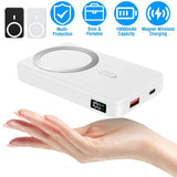 10000mAh Magnetic Wireless Power Bank 22.5W Fast Charging Mobile Accessories - Tophatter Daily Deals