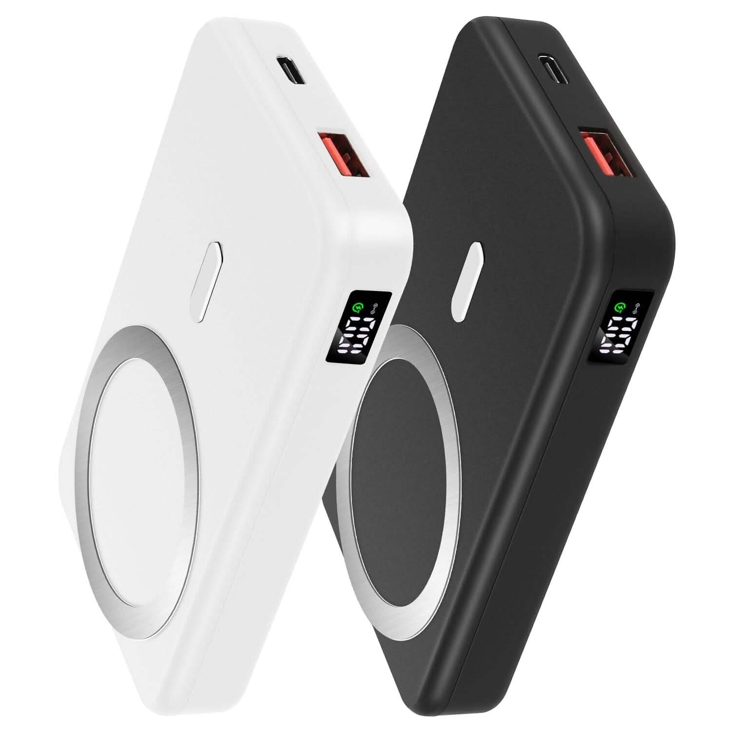 10000mAh Magnetic Wireless Power Bank 22.5W Fast Charging Mobile Accessories - Tophatter Daily Deals