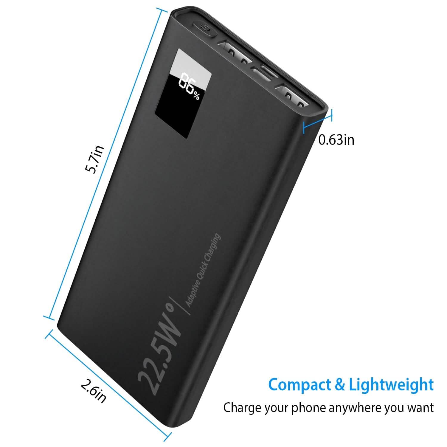 10000mAh Power Bank Portable Charger External Battery Pack Mobile Accessories - Tophatter Daily Deals