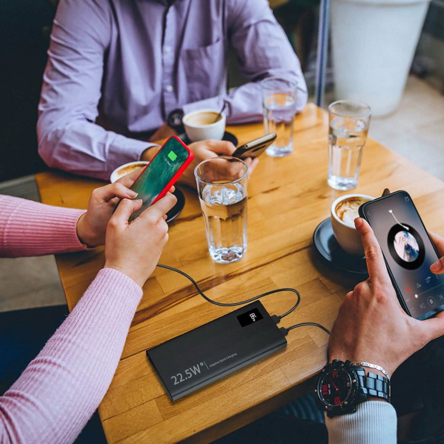 10000mAh Power Bank Portable Charger External Battery Pack Mobile Accessories - Tophatter Daily Deals