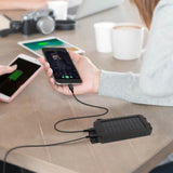 10000mAh Solar Power Bank External Battery Pack Mobile Accessories - Tophatter Daily Deals