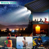 10000mAh Solar Power Bank External Battery Pack Mobile Accessories - Tophatter Daily Deals