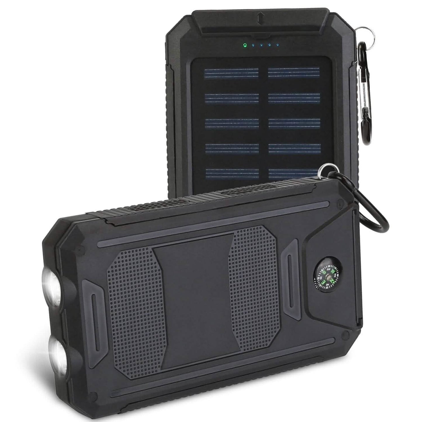 10000mAh Solar Power Bank External Battery Pack Mobile Accessories - Tophatter Daily Deals