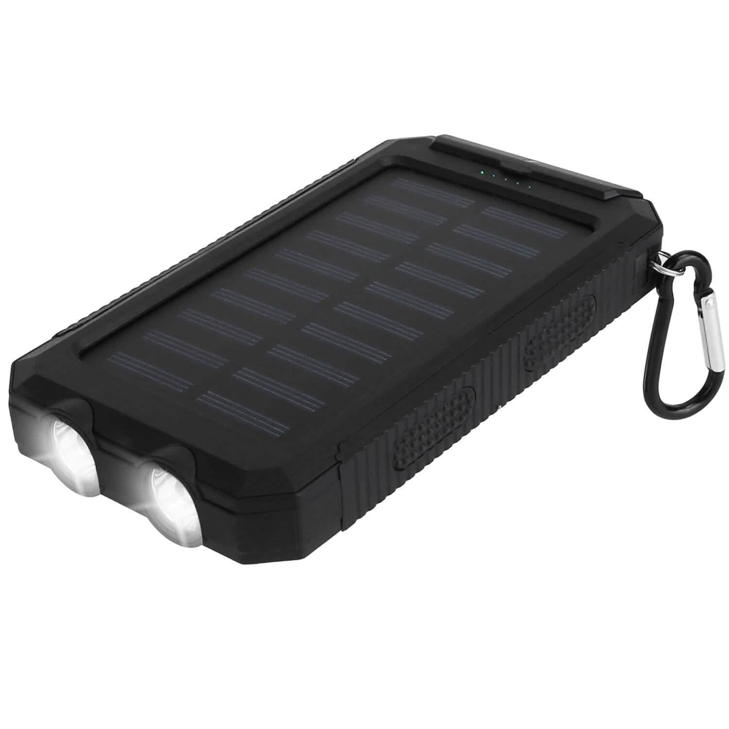 10000mAh Solar Power Bank External Battery Pack Mobile Accessories - Tophatter Daily Deals