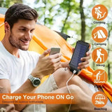 10000mAh Solar Power Bank with Flashlight Power Bank - Tophatter Daily Deals